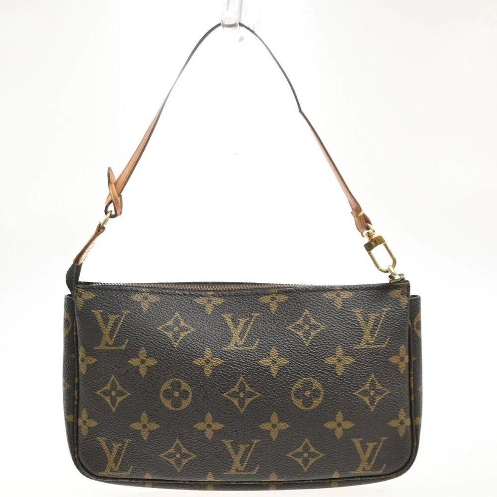 LOUIS VUITTON Pochette Accessoires Hand Bag Monogram Leather BN M51980 34MA288 - Picture 4 of 16